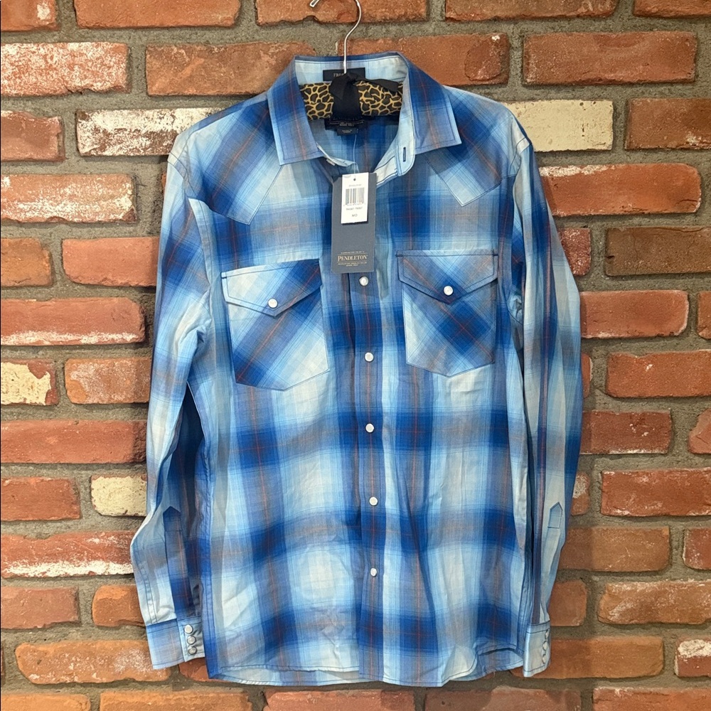 Pendleton Men's Blue Plaid Shirt